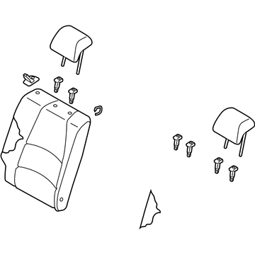 Toyota 71480-WB009 Seat Back Assembly