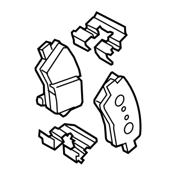 Hyundai 58302-K5A00 PAD KIT-REAR DISC BRAKE