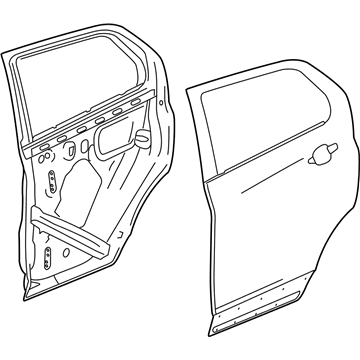 GM 95315638 Door Shell