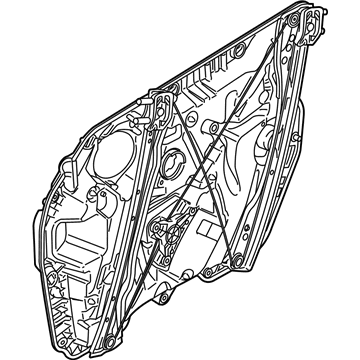 BMW 51-33-7-498-152 Front Right Window Regulator