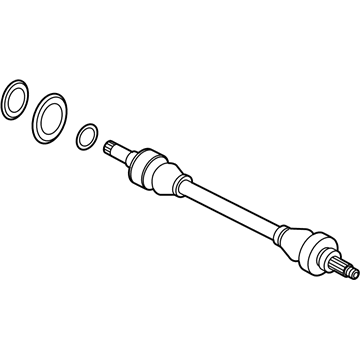 BMW 33-20-7-581-018 Right Cv Axle Assembly