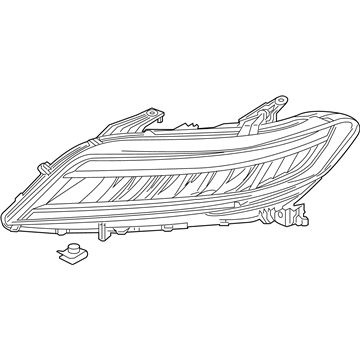 Honda 33100-T3L-A72 W-Headlight Assembly-, Passenger Side