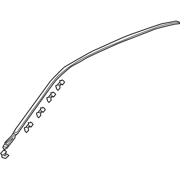 Honda 73162-SDA-A01 Molding Assy., L. Drip Side