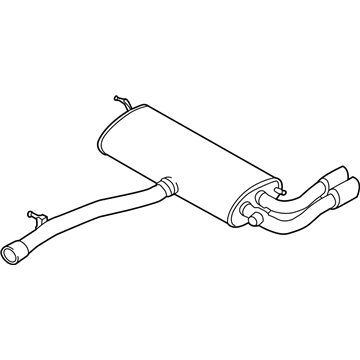 BMW 18-30-8-686-883 Rear Exhaust Flap Muffler