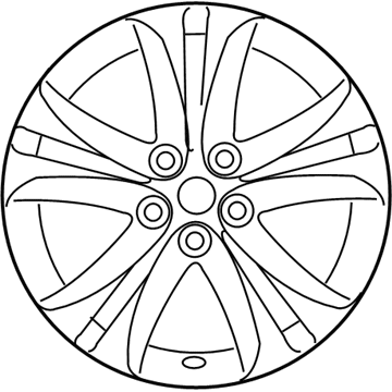 Hyundai 52910-2M220 Front Aluminium Wheel Assembly