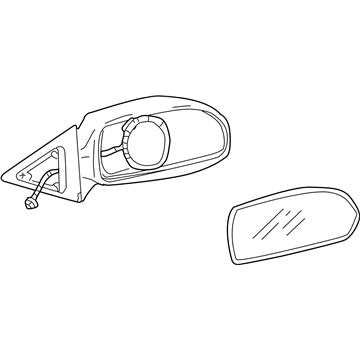 Hyundai 87620-2D520 Mirror Assembly-Outside Rear View, RH