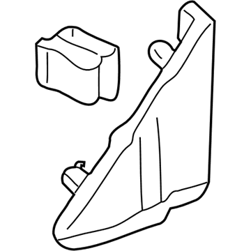 Lexus 67492-33100 Garnish, Front Door Lower Frame Bracket, LH