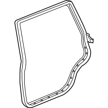 Honda 72850-S9V-A01 Weatherstrip, L. RR. Door