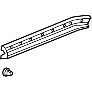 Honda 72867-S9V-A01 Seal, L. RR. Door Sill (Lower)