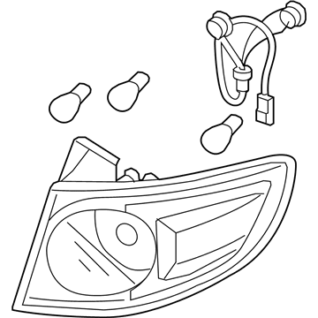 Hyundai 92401-0W050 Lamp Assembly-Rear Combination Outside, LH