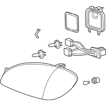 Hyundai 92102-38050 Headlamp Assembly, Right