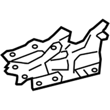 Lexus 53420-11060 Hinge Assembly, Hood, LH