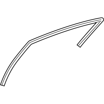 Mopar 4894317AD WEATHERSTRIP-Front Door Glass Run