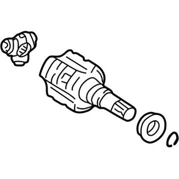 Toyota 43047-02050 Front Axle Inboard Joint Set Left