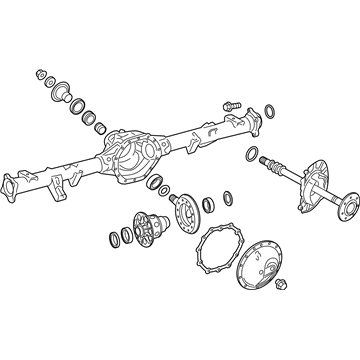 Nissan 43003-1PA1C Rear Axle Assembly, W/O Brake