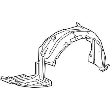 Lexus 53806-24070 Shield Sub-Assembly, Fender