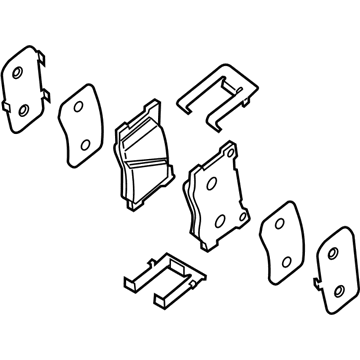 Hyundai 58101-B1A20 Front Disc Brake Pad Kit