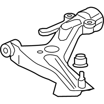 Honda 51360-T5R-A00 Arm Assembly, Left Front (Lower)