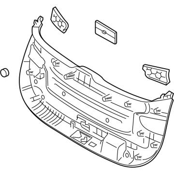 Hyundai 81710-S1100-NNB TRIM ASSY-TAIL GATE LWR