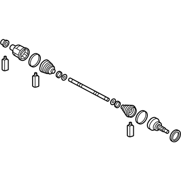 Hyundai 49500-B1100 Shaft Assembly-Drive, LH