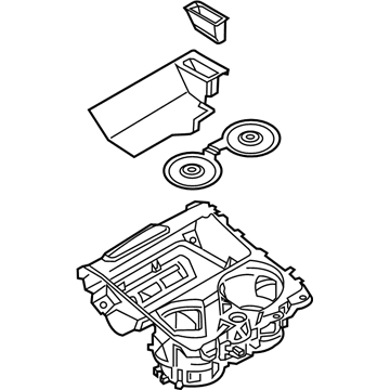 BMW 51-16-5-A19-2C3 STORAGE TRAY, CUP HOLDER, CE