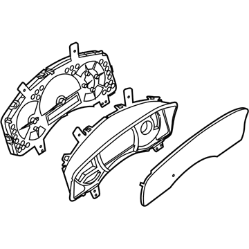 Nissan 24810-ZV46D Instrument Cluster