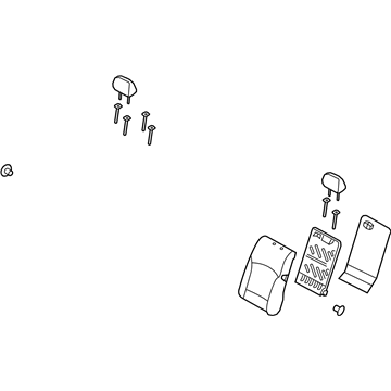 Hyundai 89300-3Q100-Y3A Back Assembly-Rear Seat LH