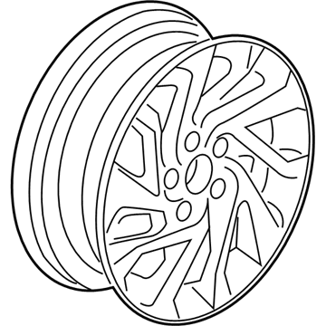 Honda 42700-TBA-A71 Wheel, Disk Al 16X