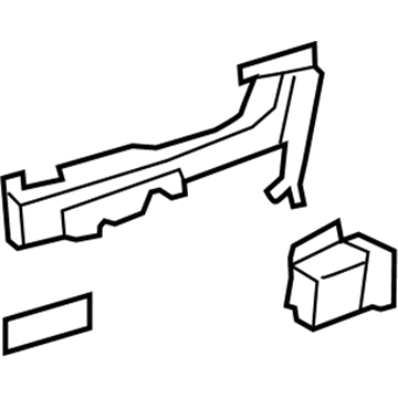 Lexus 69204-50040 Frame Sub-Assy, Rear Door Outside Handle, LH