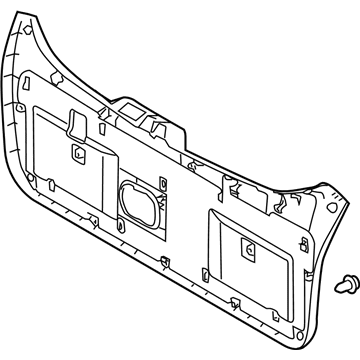 Hyundai 81750-2E000-J9 Panel Assembly-Tail Gate Trim