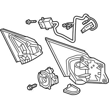 Acura 76208-SZN-A02 Mirror Set, Passenger Side