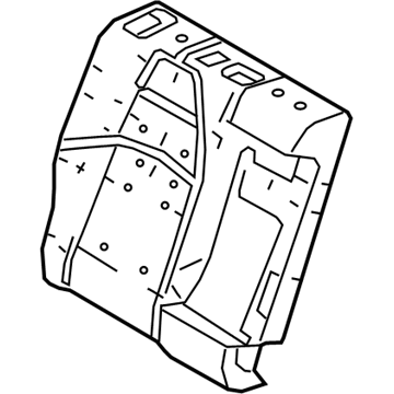 Toyota 71651-12B80 Seat Back Pad