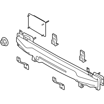 Kia 866301W020 Rail Assembly-Rear Bumper