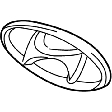 Hyundai 86341-39000 Symbol Mark Emblem