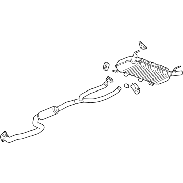 GM 85120349 Muffler & Pipe