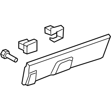 Honda 75313-SWA-003 Garnish Assy., R. RR. Door (Lower)