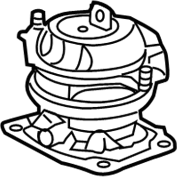 Honda 50810-SZA-A02 Rubber Assy., RR. Engine Mounting