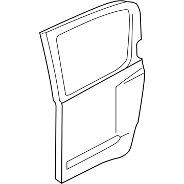 Nissan 82100-EA530 Door-Rear, RH