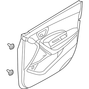 Hyundai 82308-4Z010-RYN Panel Assembly-Front Door Trim, RH