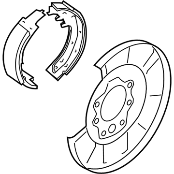 Nissan 44000-3JA0D Brake Assembly-Parking Rear RH