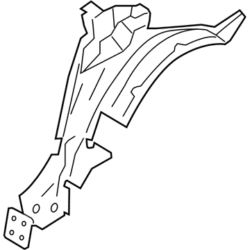 BMW 41-00-7-225-055 Left Inner Lateral Trim Panel