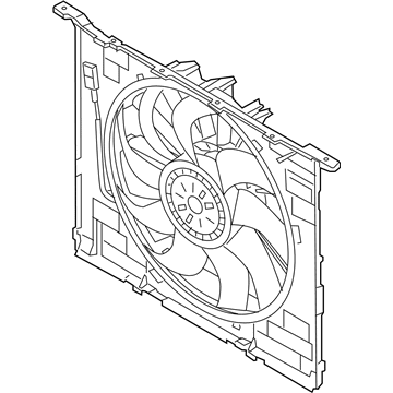 BMW 17-42-8-472-268 Fan Housing