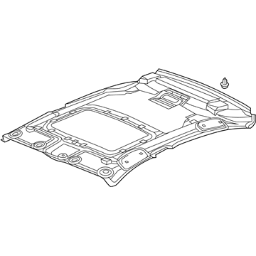 Acura 83200-TY2-A12ZA Lining Assembly, Roof (Max Ivory) (Sunroof)