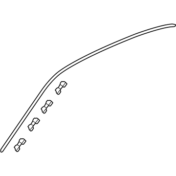 Honda 73163-T2A-A01 Molding, L Drip Side