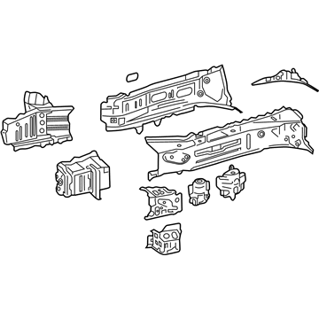 Toyota 57028-0R900 Sidemember Assembly