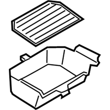 BMW 51-16-6-833-815 Storage Compartment., Centre Console, Front