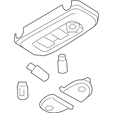 Ford 7L3Z-13776-AA Dome Lamp Assembly