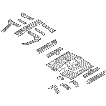 Kia 65100E4000 Panel Assembly-Floor, Center