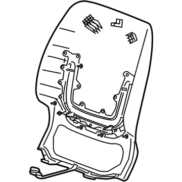 GM 23392526 Seat Back Panel