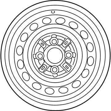 Toyota 42611-52011 Wheel, Steel